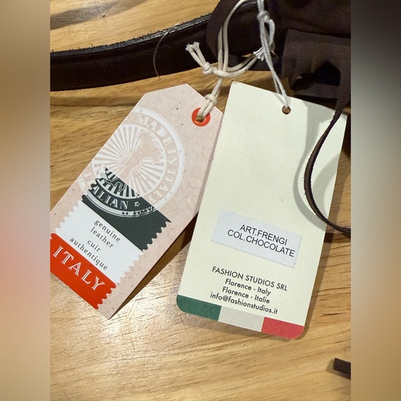 NWT Divina Firenze Genuine Leather Brown Suede Fringe Shoulder Bag - Picture 5 of 15